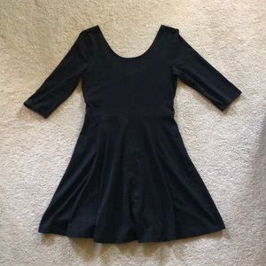 Express black 3/4 sleeve dress